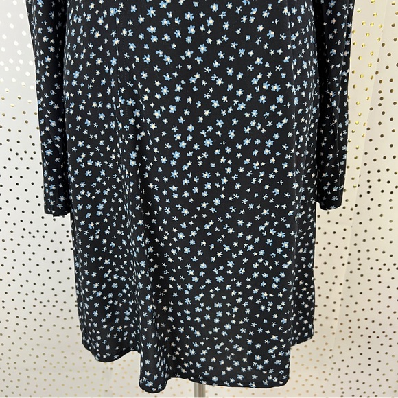 NWT Madewell Seamed Long-Sleeve Mini Dress in Ditsy Floral - Picture 8 of 16